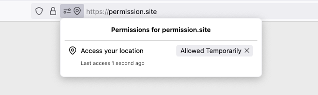 Temporary Permissions for sites